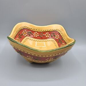 Mexican Pottery Southwest Bowl Square Dish 5.5 Inches